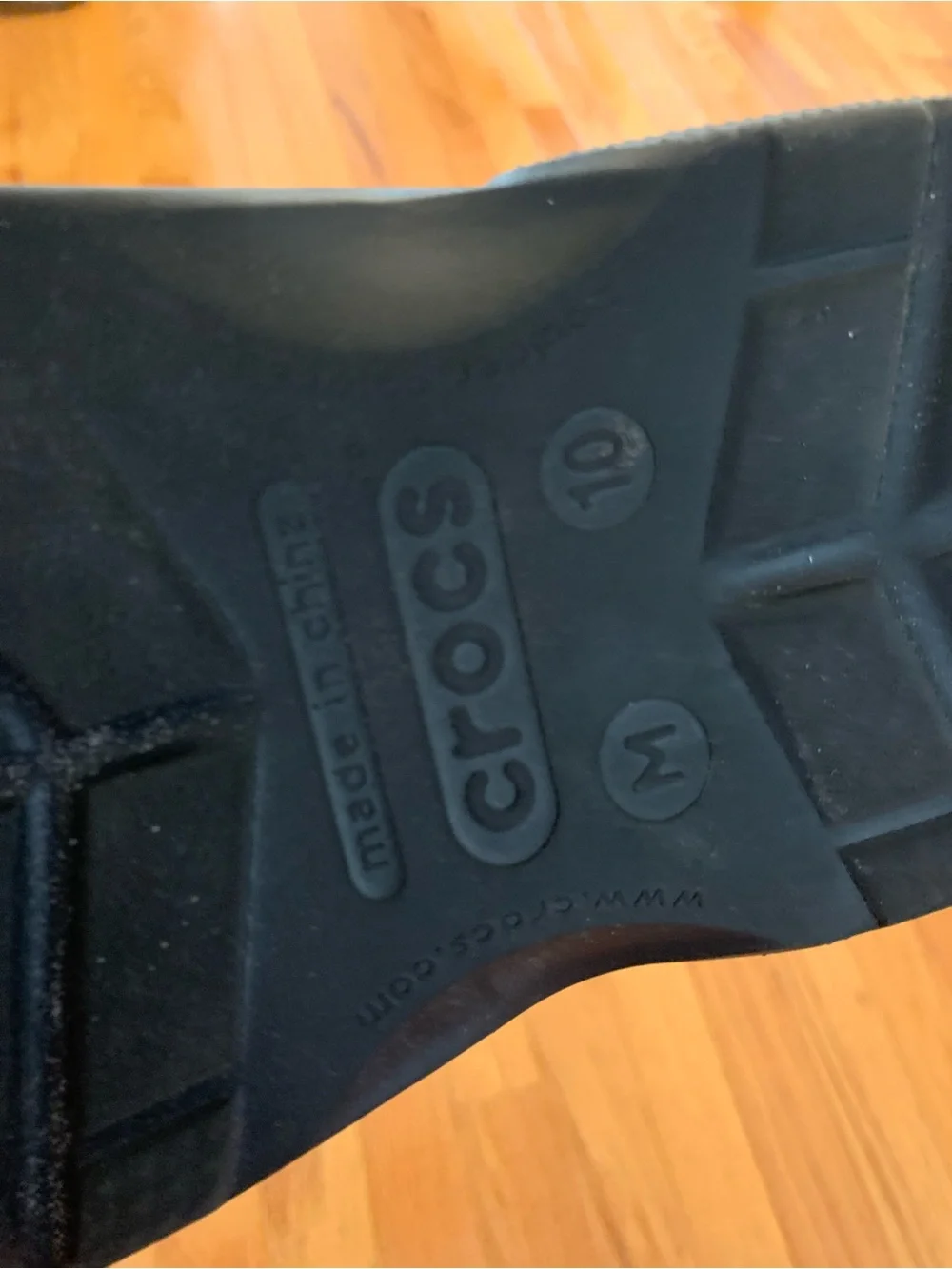 CROCS Men's Brown and Black Open-Toe Velcro Sport Sandals